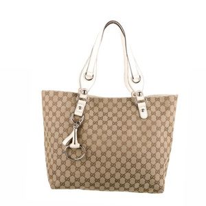 GG Canvas Medium Icon Bit Tote